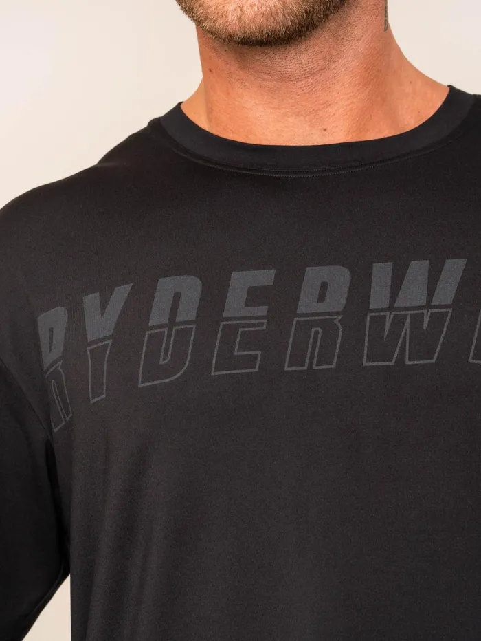 Soft Tech Oversized TShirt 8211 Black Men Ryderwear Tops