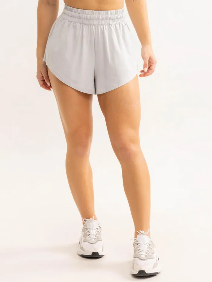 Soft Tech Shorts 8211 Grey Marl Women Ryderwear Gym Shorts