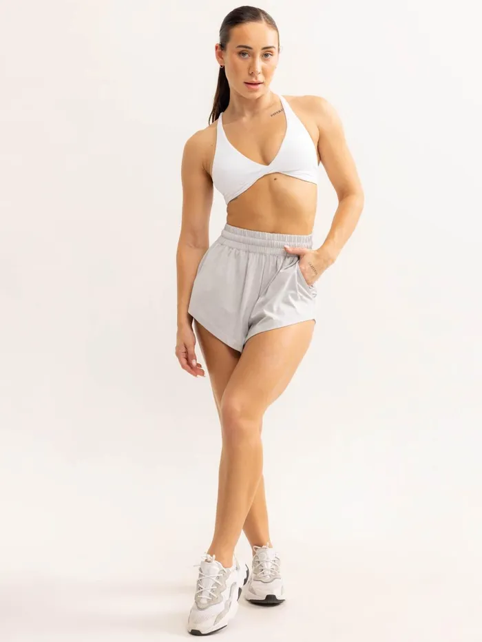 Soft Tech Shorts 8211 Grey Marl Women Ryderwear Gym Shorts