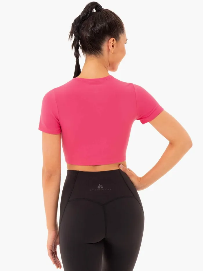 Sola Fitted TShirt 8211 Pink Women Ryderwear TShirts