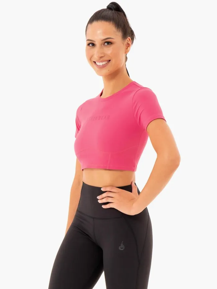 Sola Fitted TShirt 8211 Pink Women Ryderwear TShirts