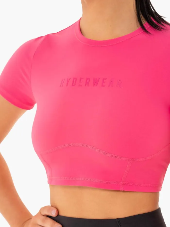 Sola Fitted TShirt 8211 Pink Women Ryderwear TShirts