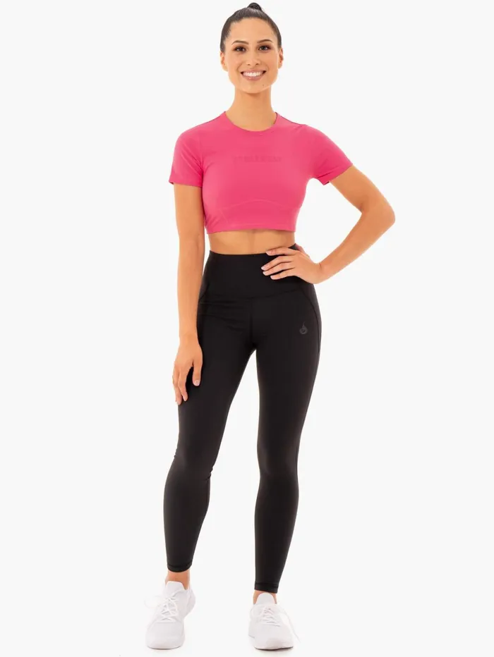 Sola Fitted TShirt 8211 Pink Women Ryderwear TShirts