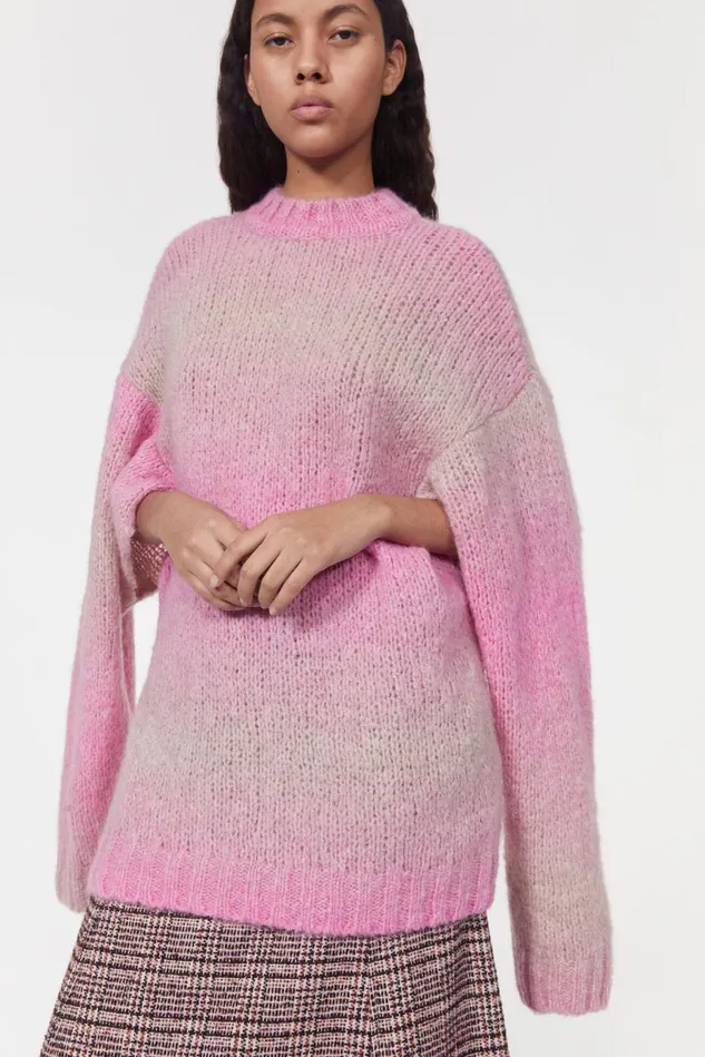 Sri Knitted Sweater Pink Women Rodebjer Knitwear
