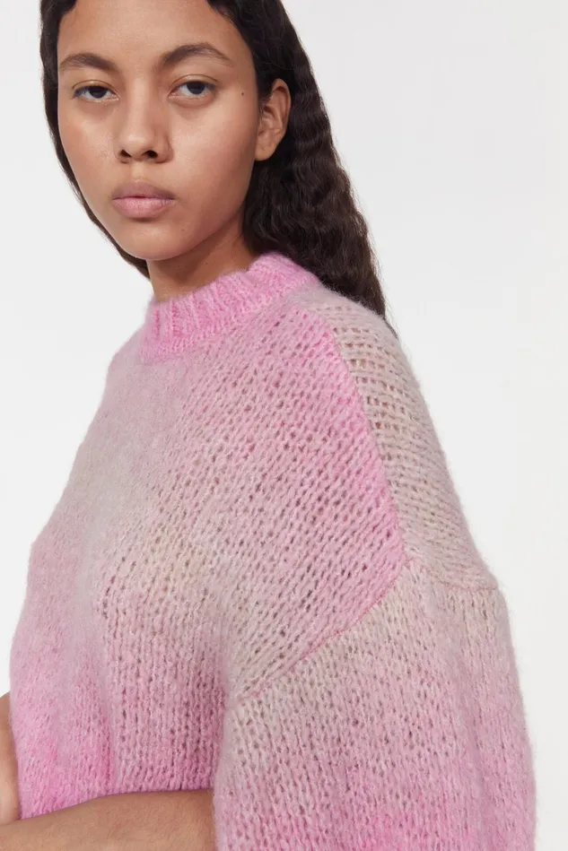 Sri Knitted Sweater Pink Women Rodebjer Knitwear