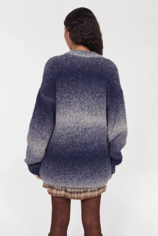 Sri Knitted Sweater Utility Blue Women Rodebjer Knitwear