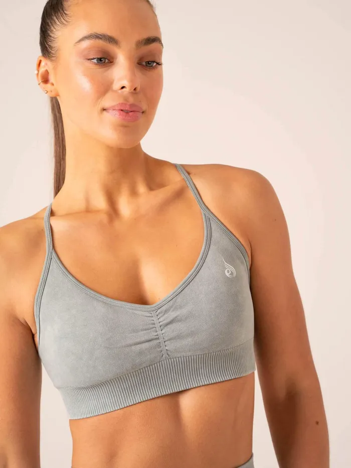 Stonewash Seamless Sports Bra 8211 Sage Stonewash Women Ryderwear Sports Bras