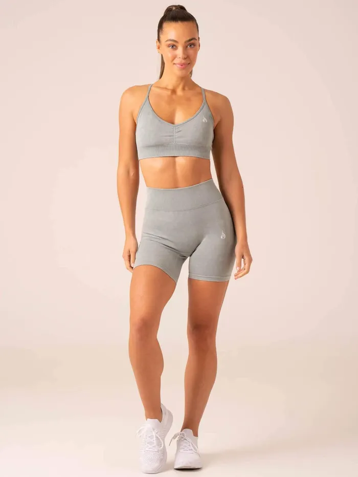 Stonewash Seamless Sports Bra 8211 Sage Stonewash Women Ryderwear Sports Bras
