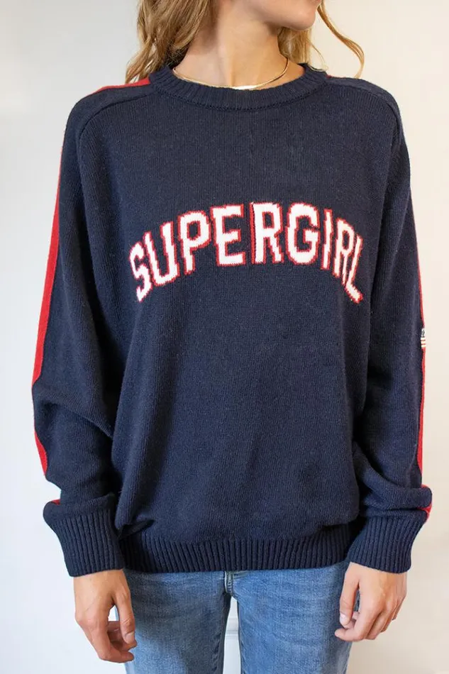 Supergirl Sweater Women Subdued Sweaters