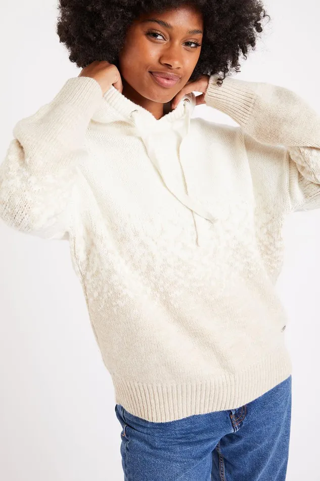 Sweater Ecru 8211 RYAN SNOWDROP Ecru Women Banana Moon Sweaters