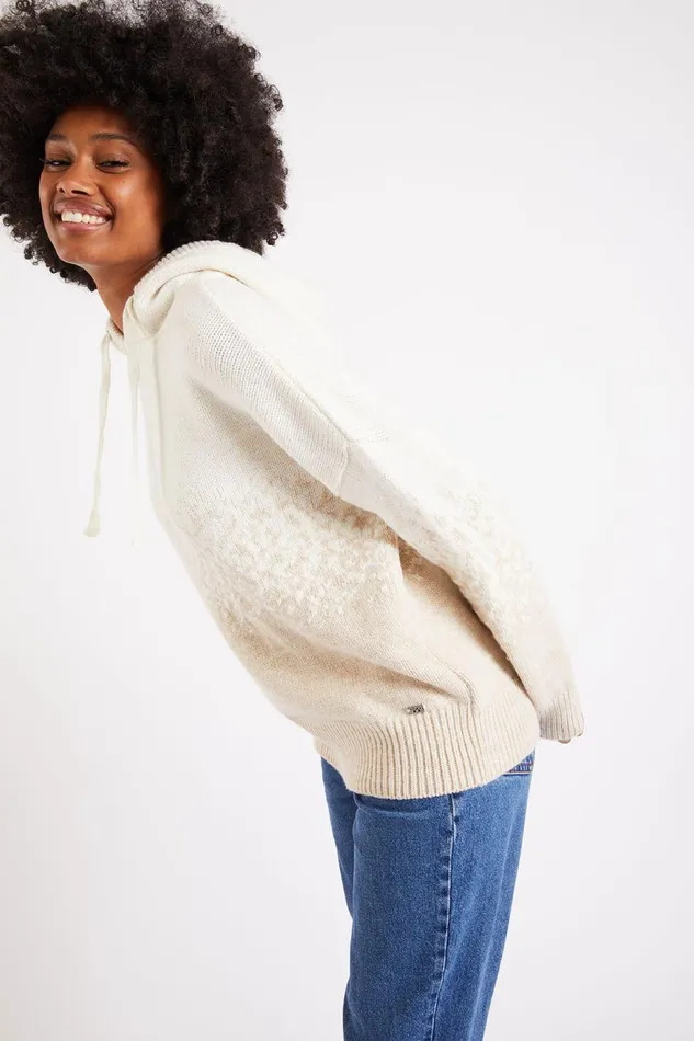 Sweater Ecru 8211 RYAN SNOWDROP Ecru Women Banana Moon Sweaters