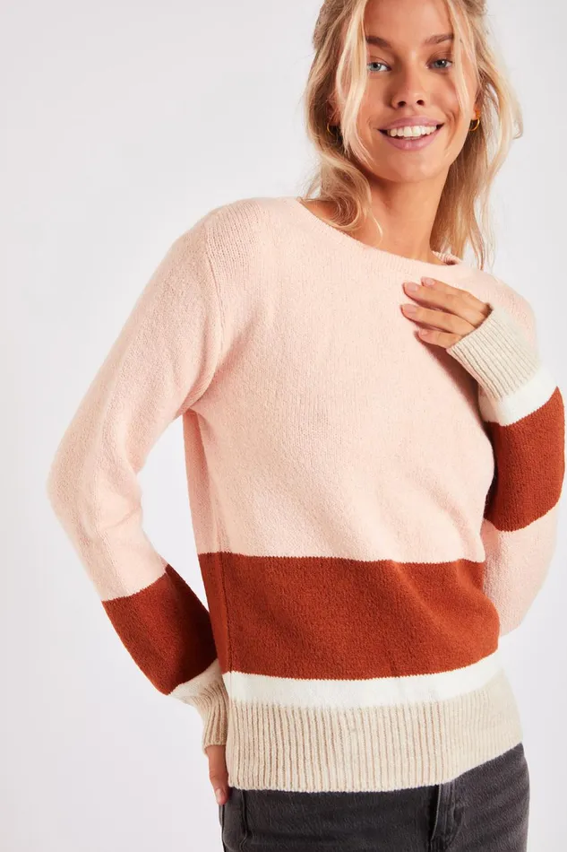 Sweater Pink 8211 SALLINS AUSTRAL Pink Women Banana Moon Sweaters