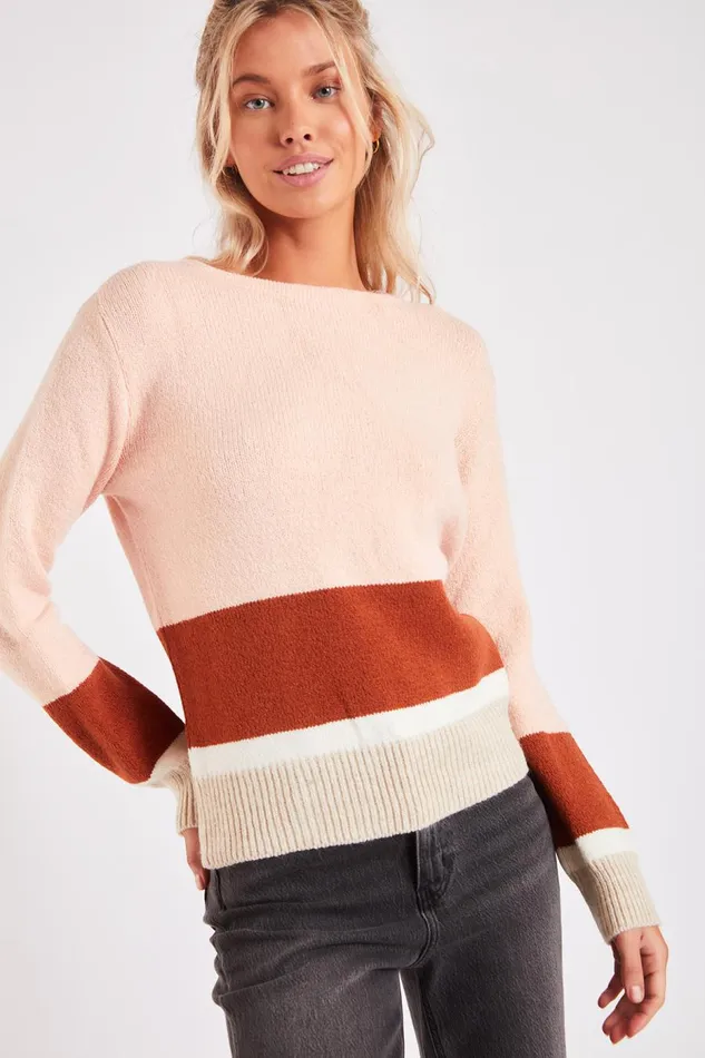 Sweater Pink 8211 SALLINS AUSTRAL Pink Women Banana Moon Sweaters