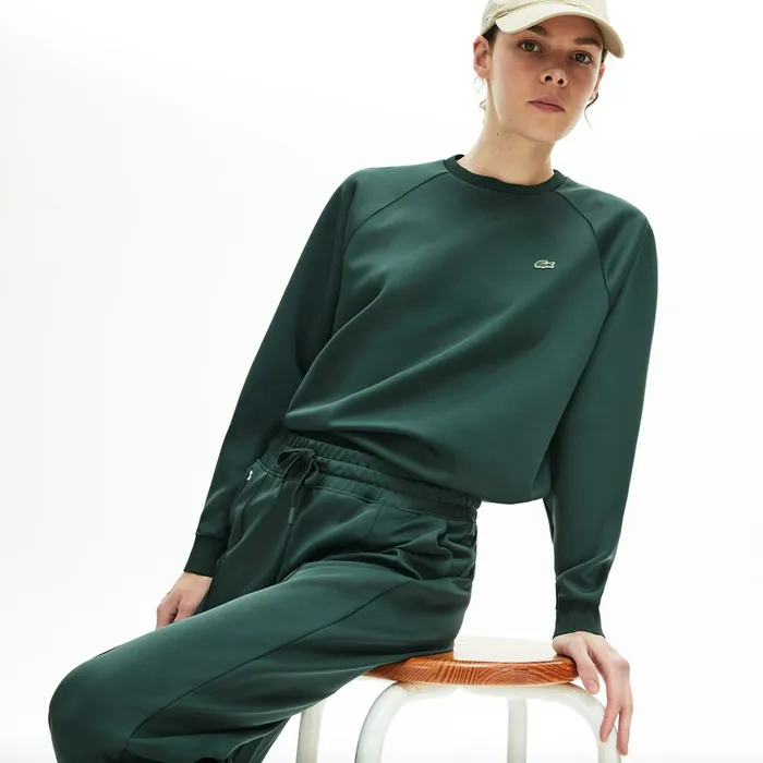 Sweaters and Sweatshirts Lacoste Womens Classic Crewneck Sweatshirt Dark Green Gift 4 You Sweaters and Sweatshirts Lacoste Womens Classic Crewneck Sweatshirt Dark Green Gift 4 You