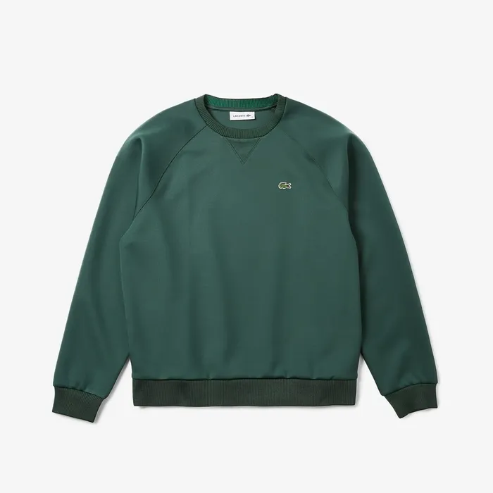 Sweaters and Sweatshirts Lacoste Womens Classic Crewneck Sweatshirt Dark Green Gift 4 You