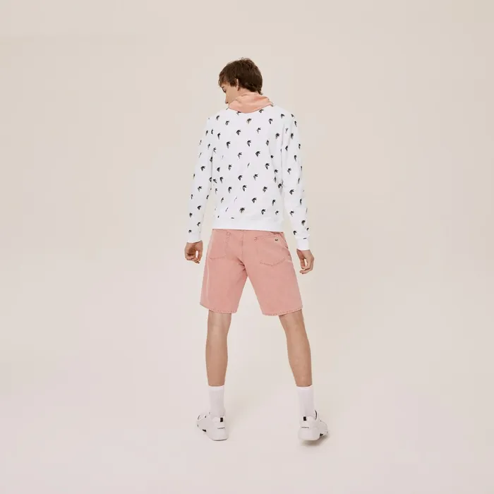 Sweaters and Sweatshirts Lacoste Womens Unisex x JeanMichel Tixier Print Sweatshirt White Store
