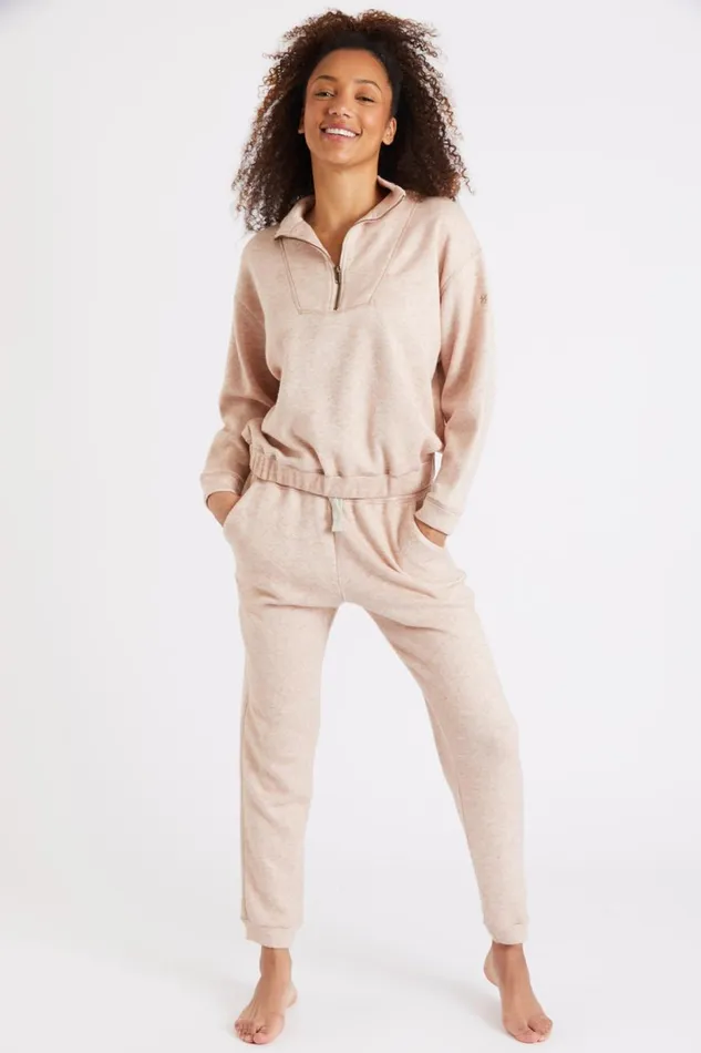 Sweatshirt Beige 8211 TANAKA CREAMY Beige Women Banana Moon Hoodies and Sweatshirts