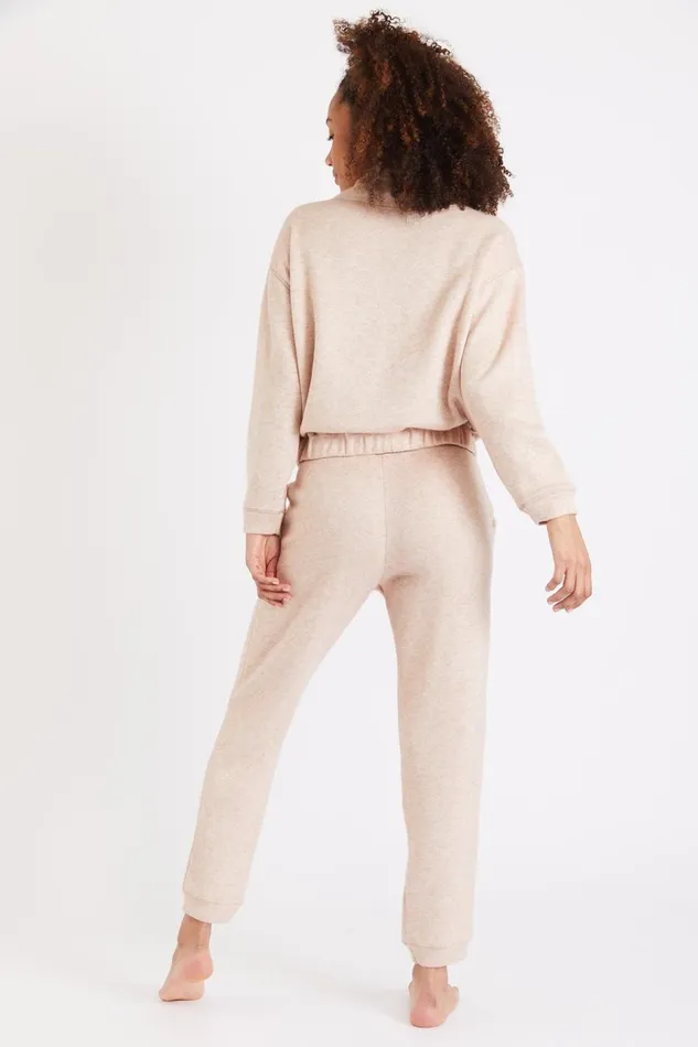 Sweatshirt Beige 8211 TANAKA CREAMY Beige Women Banana Moon Hoodies and Sweatshirts