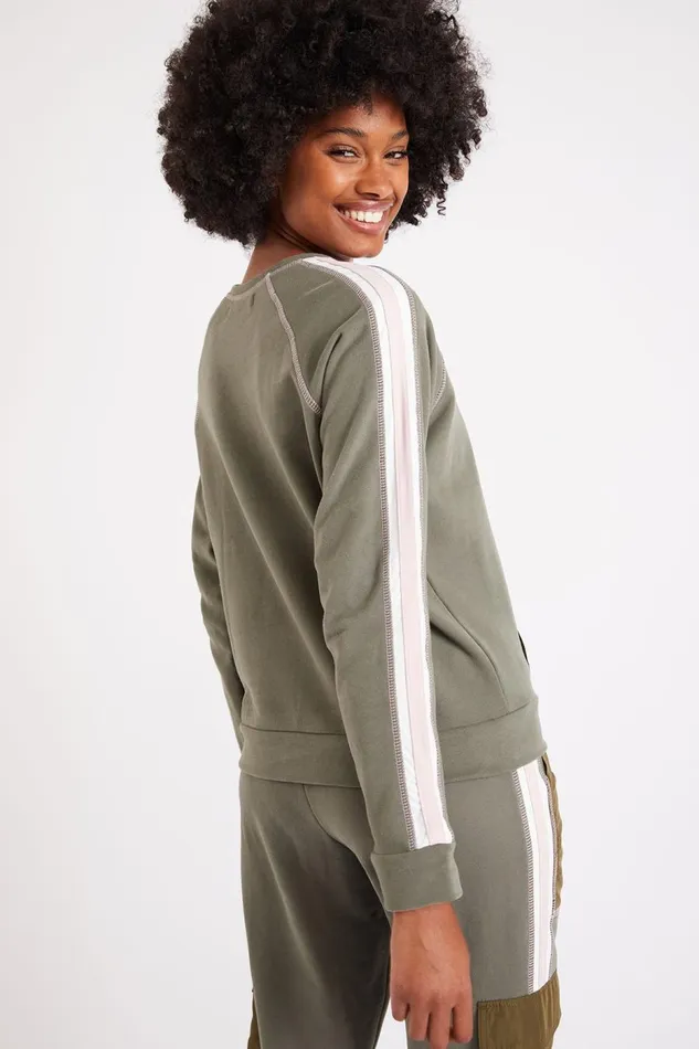 Sweatshirt Khaki 8211 BOXI RUNNING Khaki Women Banana Moon Hoodies and Sweatshirts