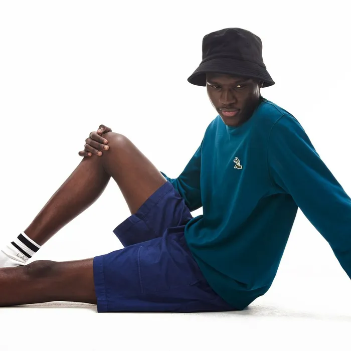 Sweatshirts Lacoste Mens Crew Neck Fleece Sweatshirt Blue For Sale Online