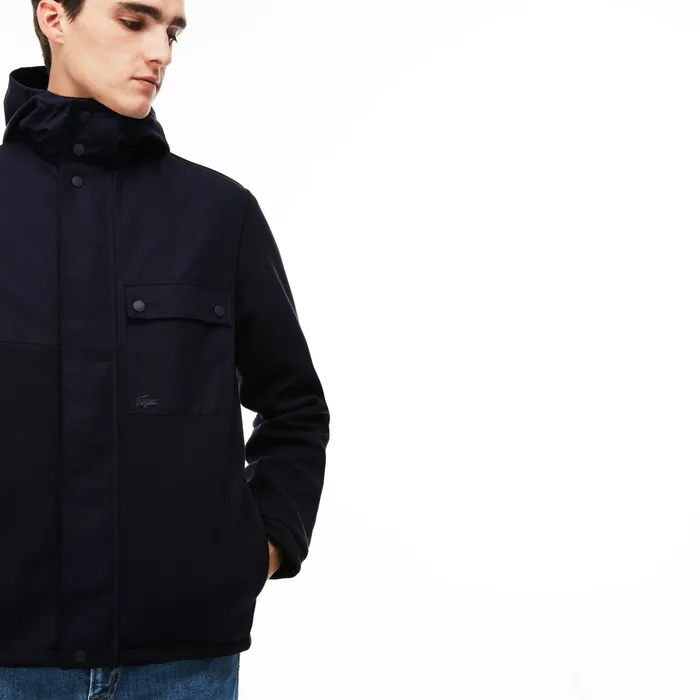 Sweatshirts Lacoste Mens Reversible Zip Sweatshirt Navy Blue Shop