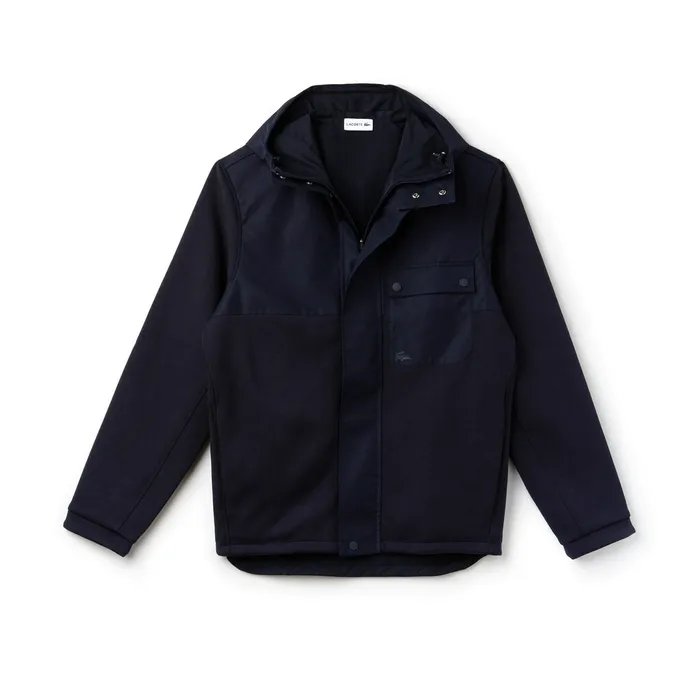 Sweatshirts Lacoste Mens Reversible Zip Sweatshirt Navy Blue Shop