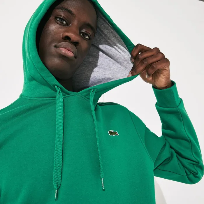 Sweatshirts Lacoste Mens SPORT Hooded Fleece Tennis Sweatshirt GreenGrey Chine Gift 4 You Sweatshirts Lacoste Mens SPORT Hooded Fleece Tennis Sweatshirt GreenGrey Chine Gift 4 You