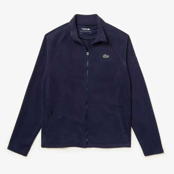 Sweatshirts Lacoste Mens SPORT Novak Djokovic Tech Fleece Jacket Navy Blue Gift Ideas