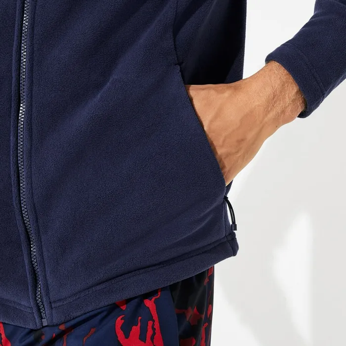 Sweatshirts Lacoste Mens SPORT Novak Djokovic Tech Fleece Jacket Navy Blue Gift Ideas