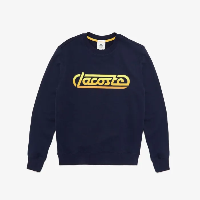 Sweatshirts Lacoste Mens Unisex LIVE Signature Fleece Sweatshirt Navy BlueWhite Shop Online Sweatshirts Lacoste Mens Unisex LIVE Signature Fleece Sweatshirt Navy BlueWhite Shop Online