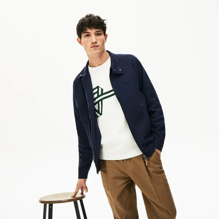 Sweatshirts Lacoste Mens Zippered Solid Sweatshirt Navy BlueKhaki Green Popular Sweatshirts Lacoste Mens Zippered Solid Sweatshirt Navy BlueKhaki Green Popular