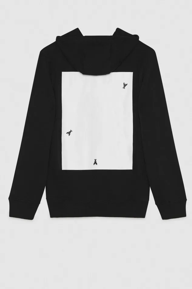 Sweatshirts Women Patrizia Pepe Greg Goya X Patrizia Pepe Black Cotton Hoodie Nero