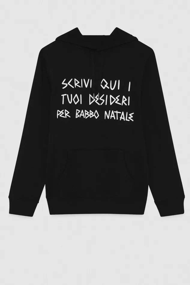 Sweatshirts Women Patrizia Pepe Greg Goya X Patrizia Pepe Black Cotton Hoodie Nero