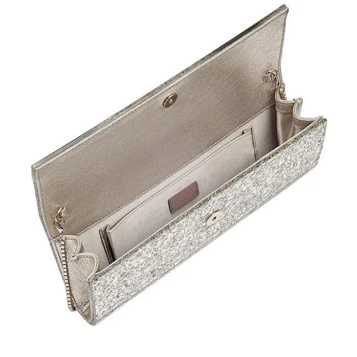 Sweetie Champagne Coarse Glitter Acrylic Clutch Bag Champagne Women JIMMY CHOO Clutch Bags