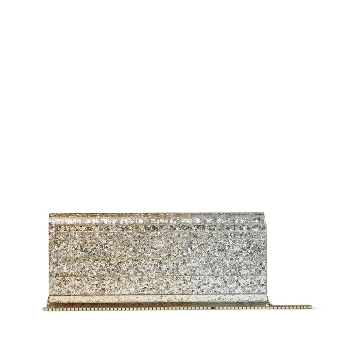 Sweetie Metallic Dgrad Glitter Plexi Clutch Bag Rose Goldgoldsilver Women JIMMY CHOO Evening Bags