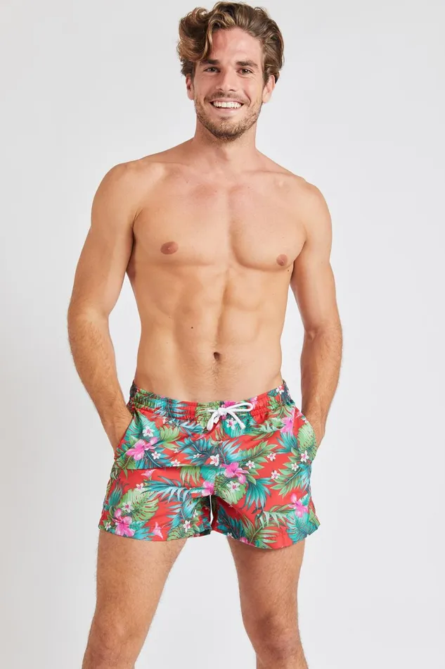 Swim Shorts Red 8211 RUBEN MAHALOMEN Red Men Banana Moon Men Collection
