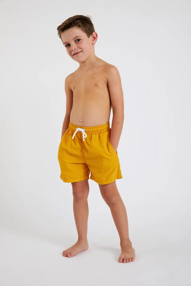 Swim Shorts Yellow 8211 M AIR BASTOU Yellow Kids Banana Moon Girl and Boy