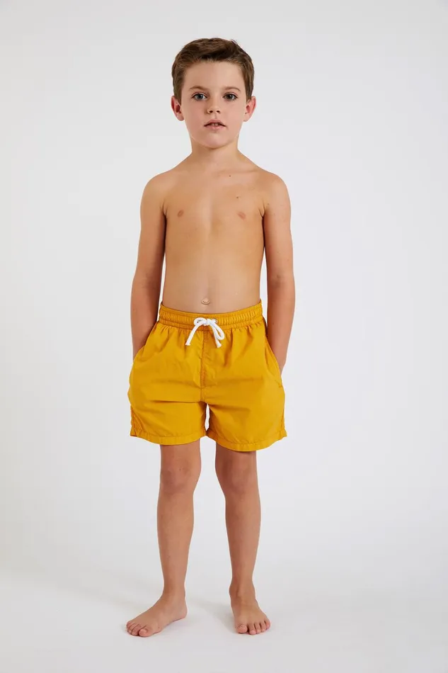 Swim Shorts Yellow 8211 M AIR BASTOU Yellow Kids Banana Moon Girl and Boy