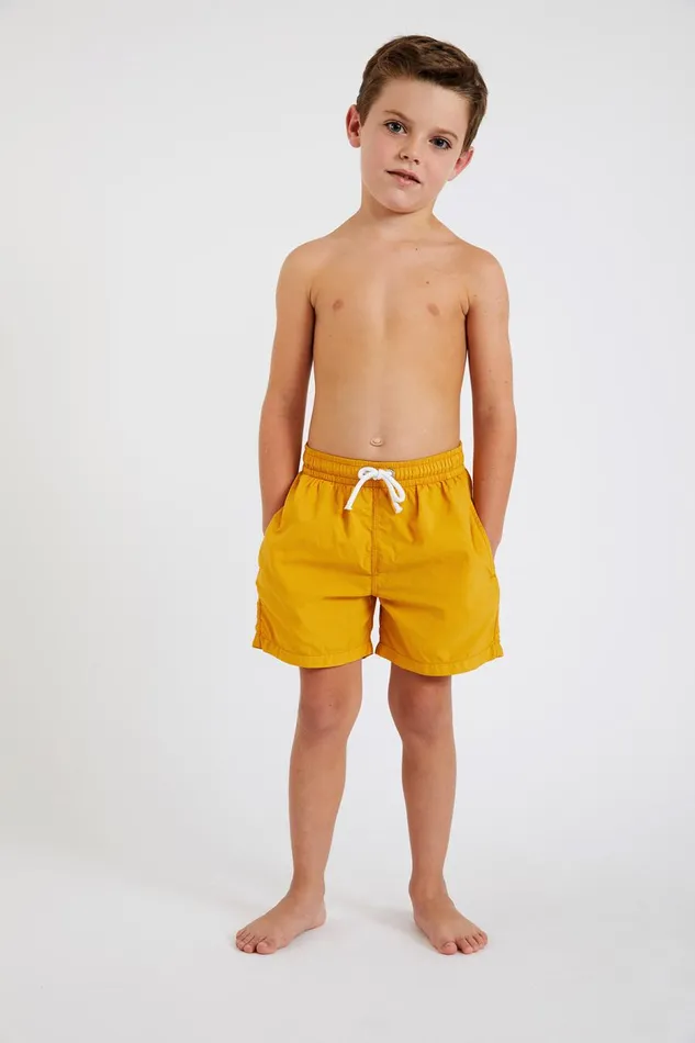 Swim Shorts Yellow 8211 M AIR BASTOU Yellow Kids Banana Moon Girl and Boy