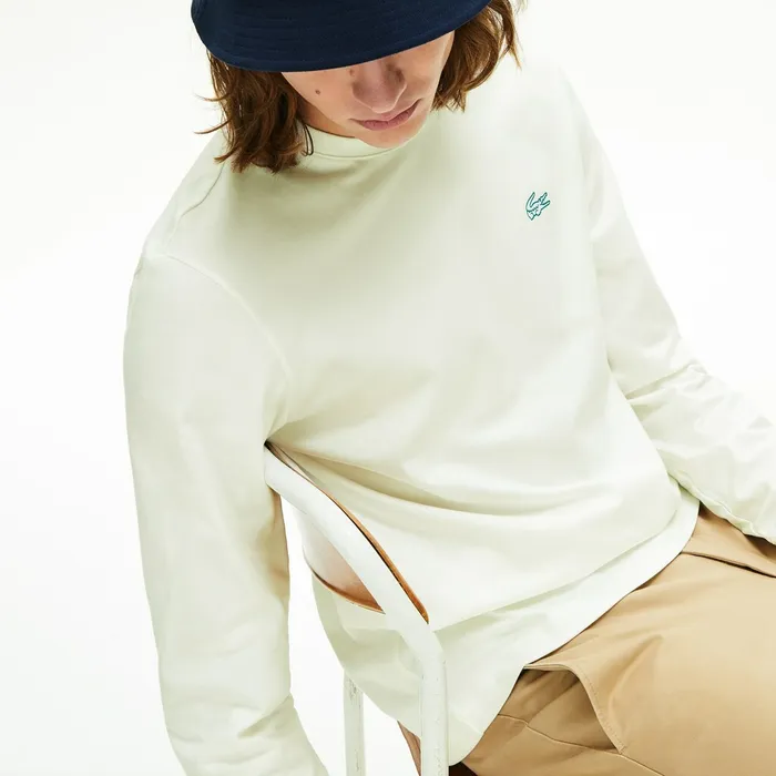 TShirts Lacoste Mens Reflective Croc Regular Fit Cotton Tshirt White For Sale Online TShirts Lacoste Mens Reflective Croc Regular Fit Cotton Tshirt White For Sale Online