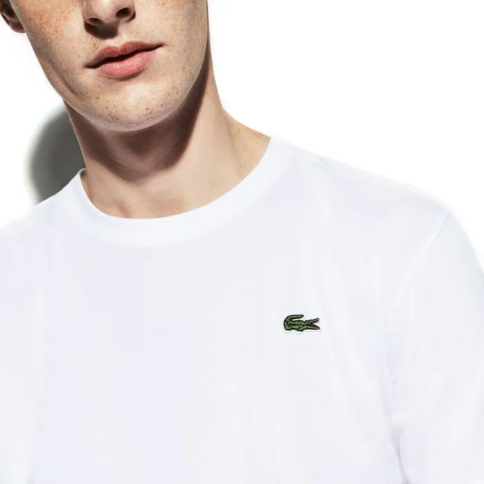 TShirts Lacoste Mens SPORT Regular Fit Ultra Dry Performance Tshirt White Popular