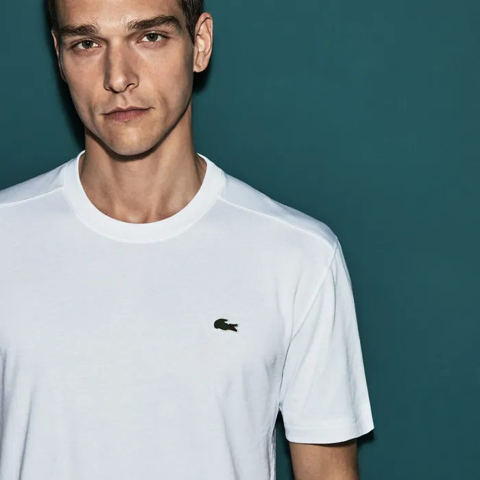TShirts Lacoste Mens SPORT Regular Fit Ultra Dry Performance Tshirt White Popular