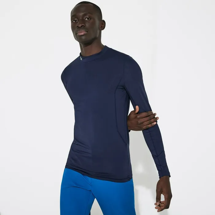 TShirts Lacoste Mens SPORT Technical Jersey Tshirt Navy Blue Popular