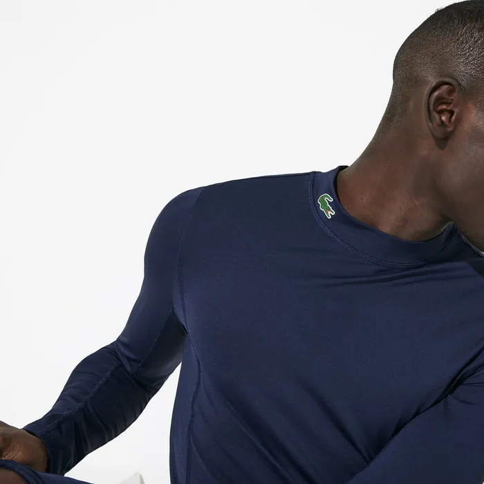 TShirts Lacoste Mens SPORT Technical Jersey Tshirt Navy Blue Popular