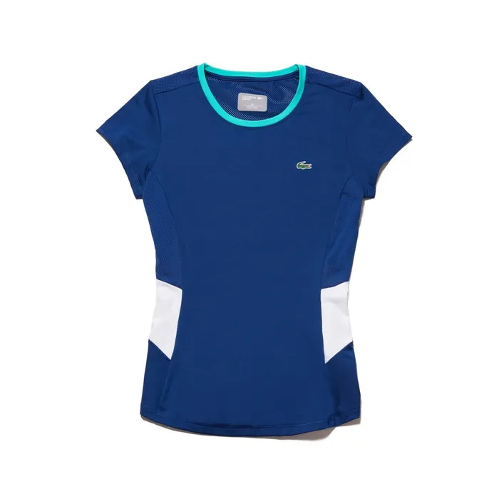 TShirts Lacoste Womens SPORT Crew Neck Stretch Jersey Tennis Tshirt Navy BlueWhiteGreen Gift Ideas TShirts Lacoste Womens SPORT Crew Neck Stretch Jersey Tennis Tshirt Navy BlueWhiteGreen Gift Ideas