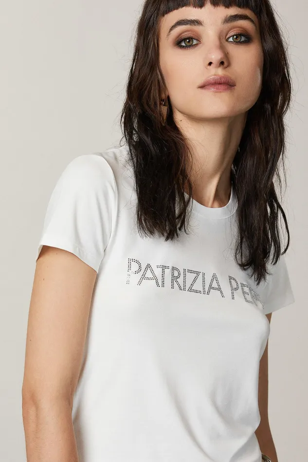 TShirts Women Patrizia Pepe Essential TShirt Bianco