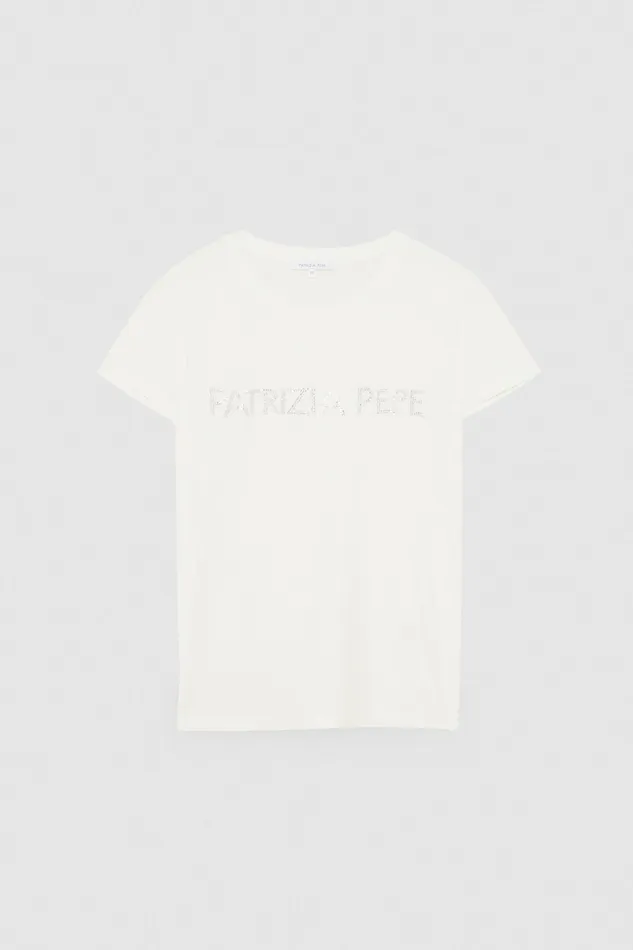 TShirts Women Patrizia Pepe Essential TShirt Bianco