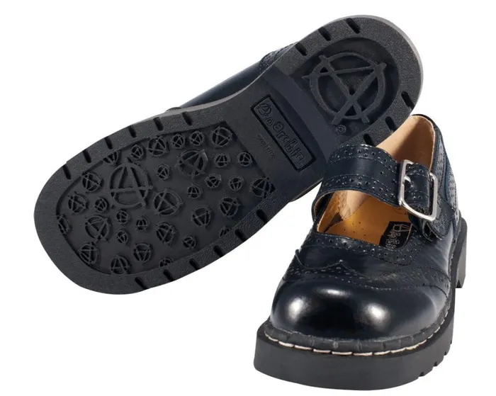 TUK Black Brogue Mary Jane Women TUK Shoes Mary Janes
