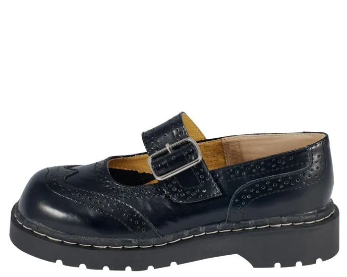 TUK Black Brogue Mary Jane Women TUK Shoes Mary Janes
