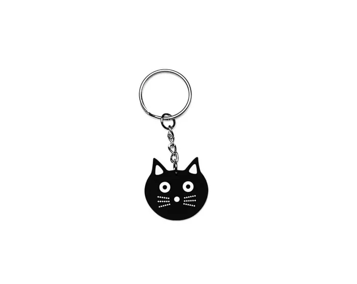TUK Black Skull and Crossbones Rubber Sole Keychain Adult TUK Shoes Stickers Pins Patches Totes